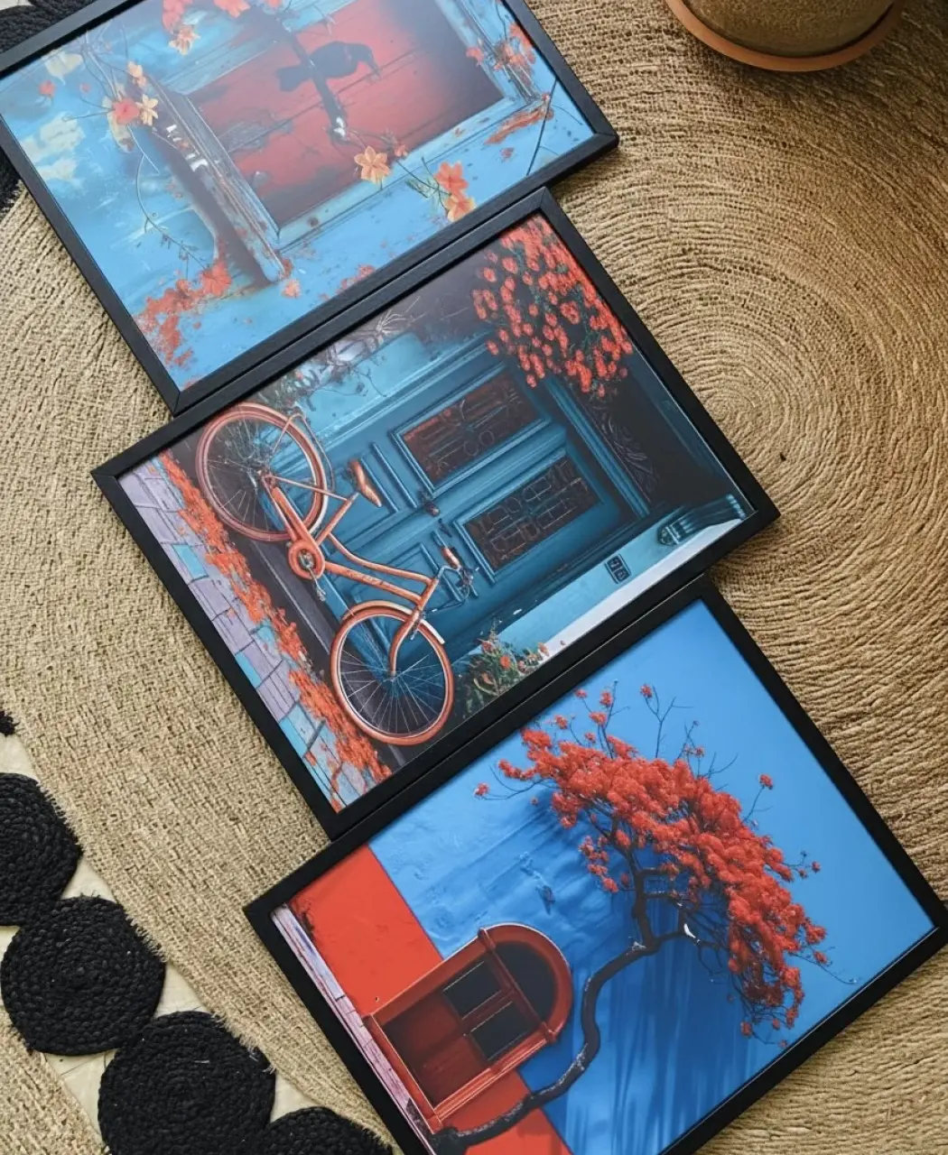 Modern 3 pcs wall art frame set