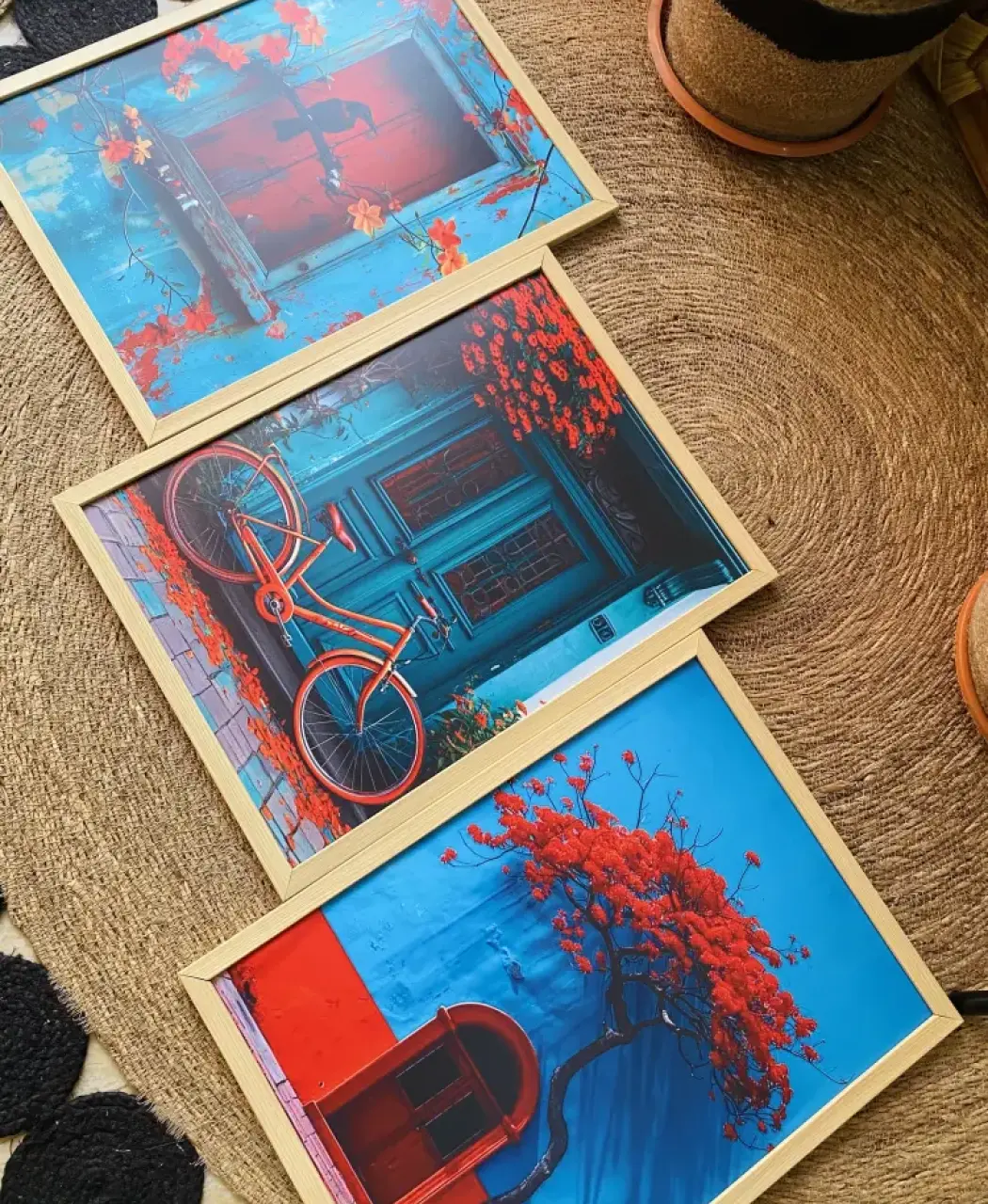 Modern 3 pcs wall art frame set