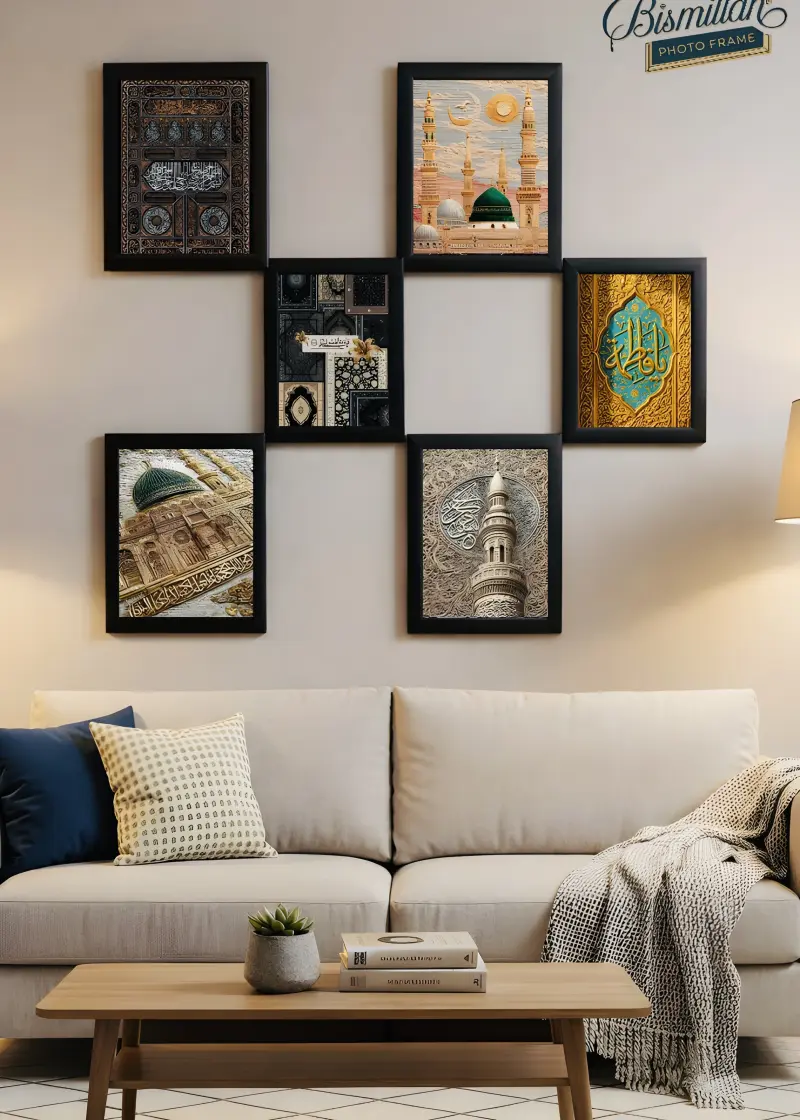 Minimal Wall Frame Set (6 Pcs) 💙🌸